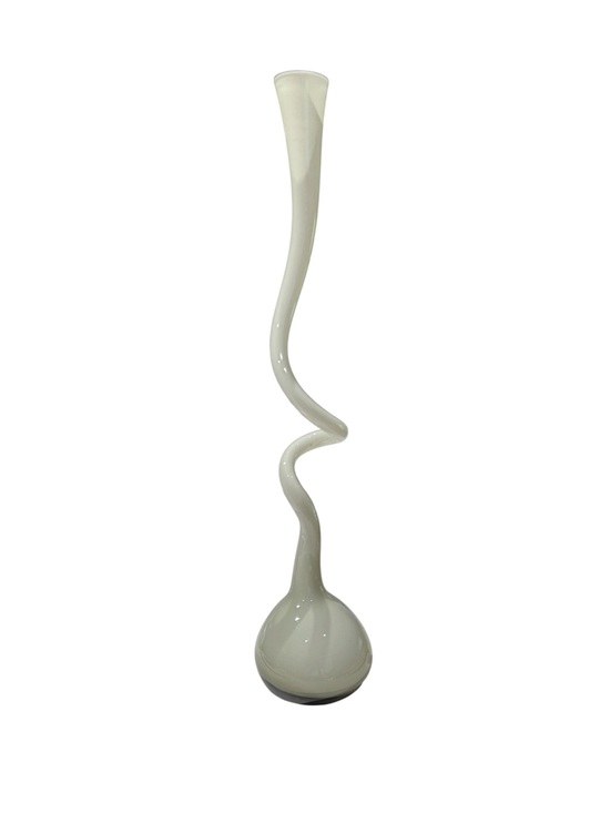 Normann Copenhagen Other - Normann Copenhagen Grey Twisted Glass Swing Spiral Large Vase - 19.75" Tall